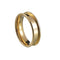 Gold 6MM double beveled edge