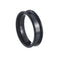 Black 6MM double beveled edge