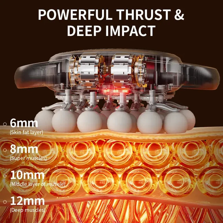 Revoro 20-Head Massage Gun with 30 Intensity Levels & 9 Modes