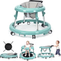 Foldable baby walker with wheels: portable, anti-rollover, and anti-fall design