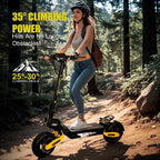 1200W Long-Range Electric Scooter for Adults – 40-Mile Range, 28 MPH Top Speed, 330 lb Weight Capacity
