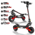 1200W Long-Range Electric Scooter for Adults – 40-Mile Range, 28 MPH Top Speed, 330 lb Weight Capacity