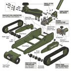 Tank Tough 3 Ton Floor Jack - TT2023-1