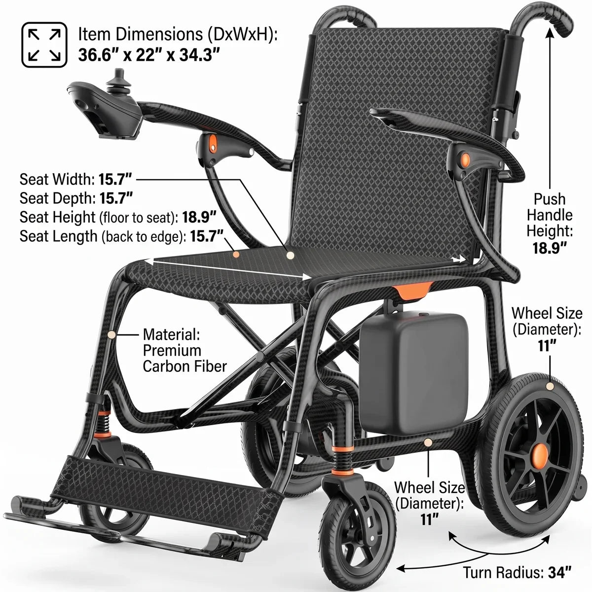 Wheelchair side view