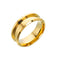 8MM Double Bevel Gold